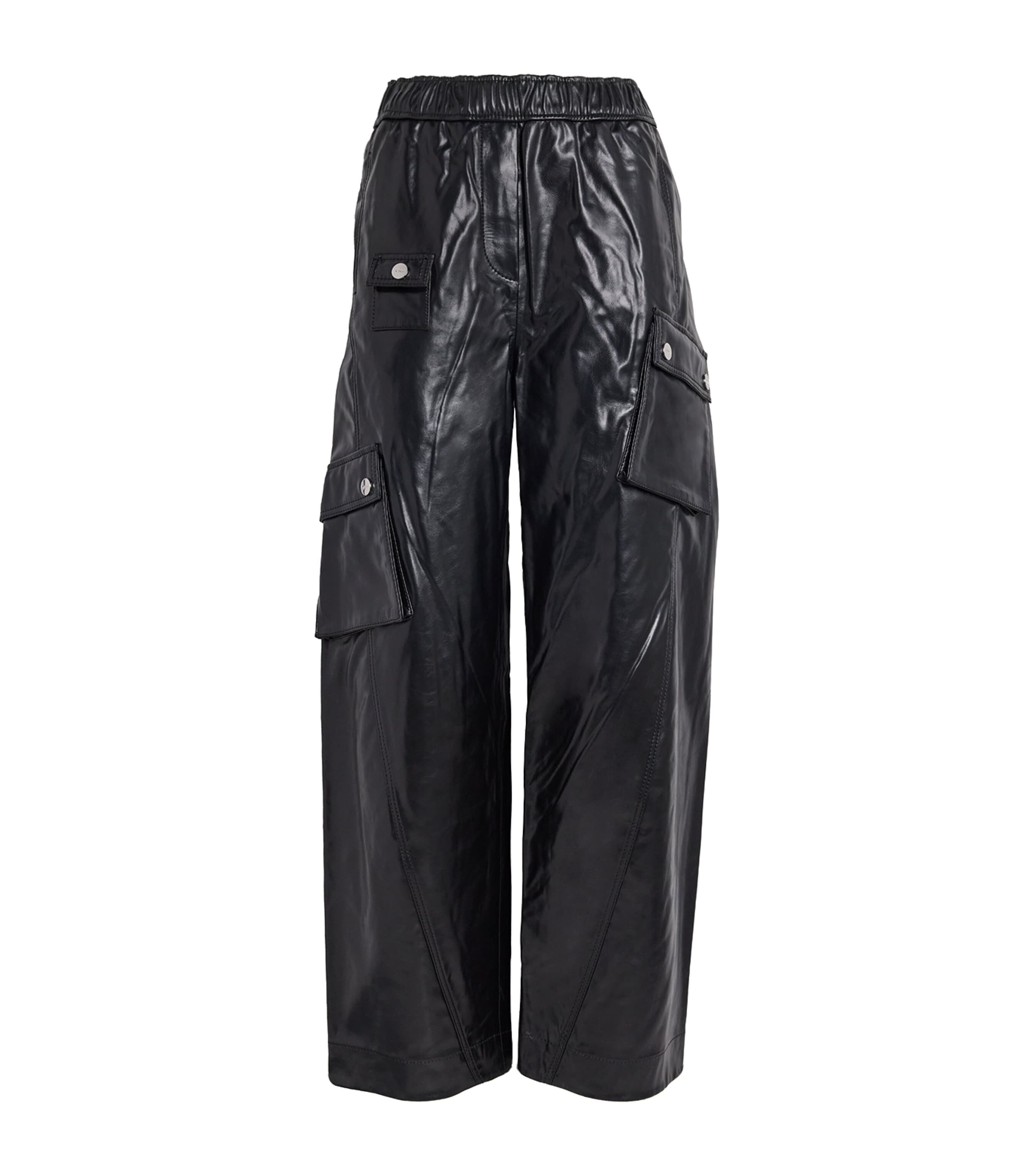 Recycled Leather-Blend Future Cargo Trousers