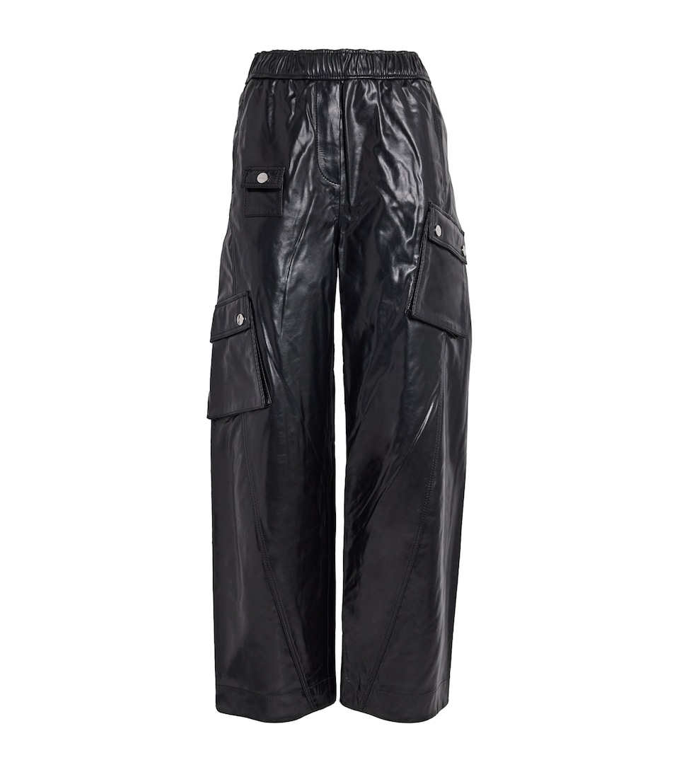 Recycled Leather-Blend Future Cargo Trousers