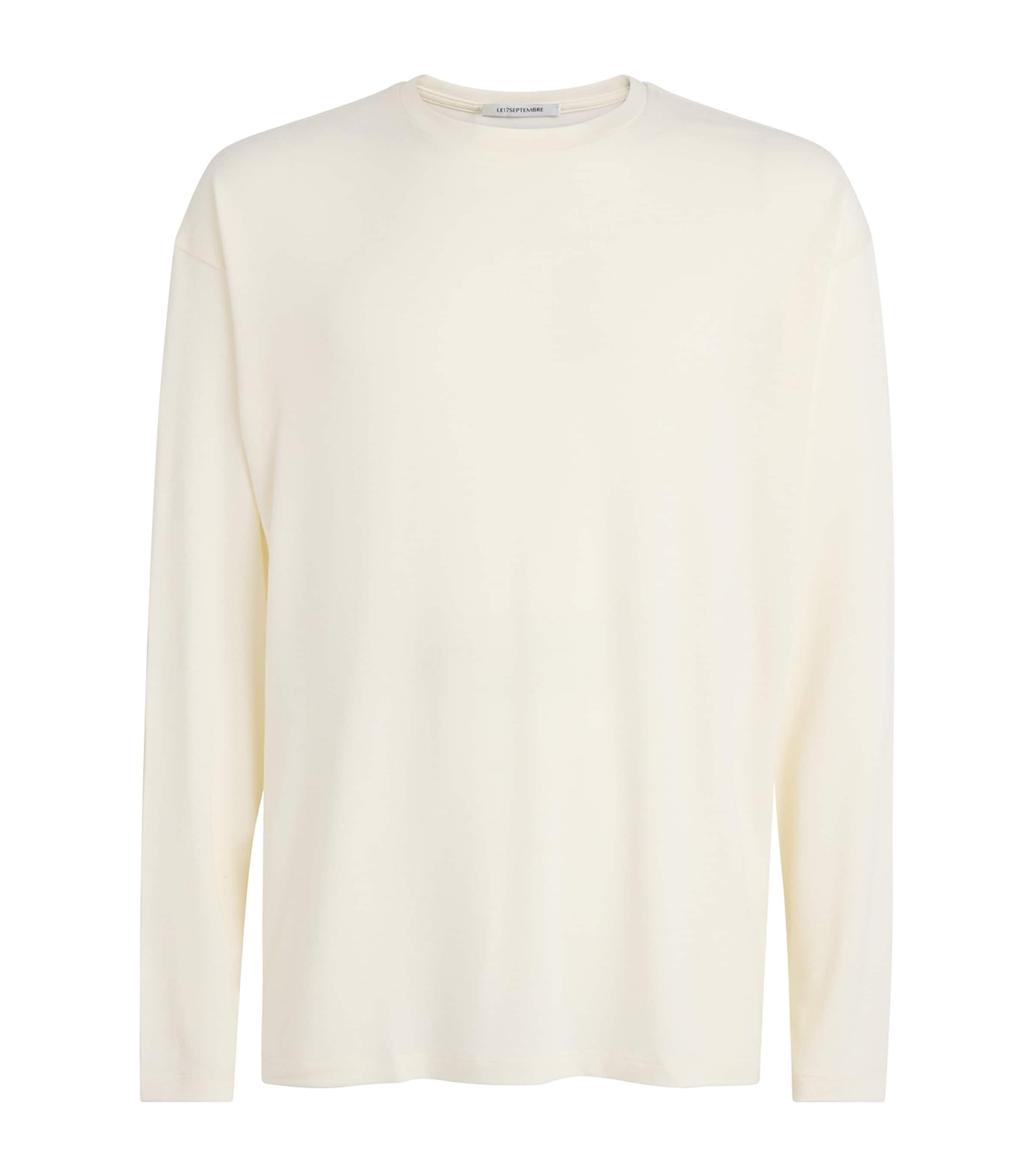 Le 17 Septembre Mens Long-Sleeve T-Shirt White