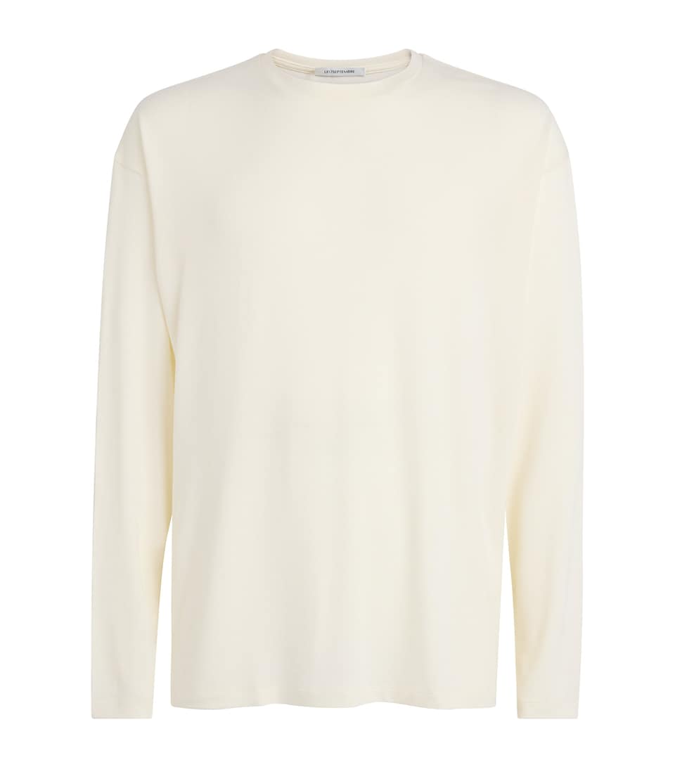Le 17 Septembre Mens Long-Sleeve T-Shirt White