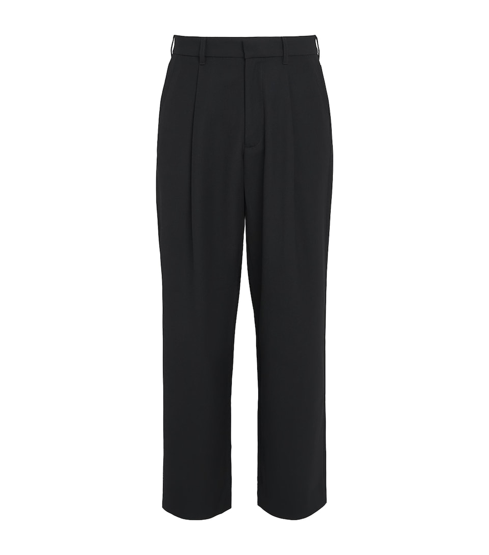 Won Hundred Mens Pleated Camden Trousers Black