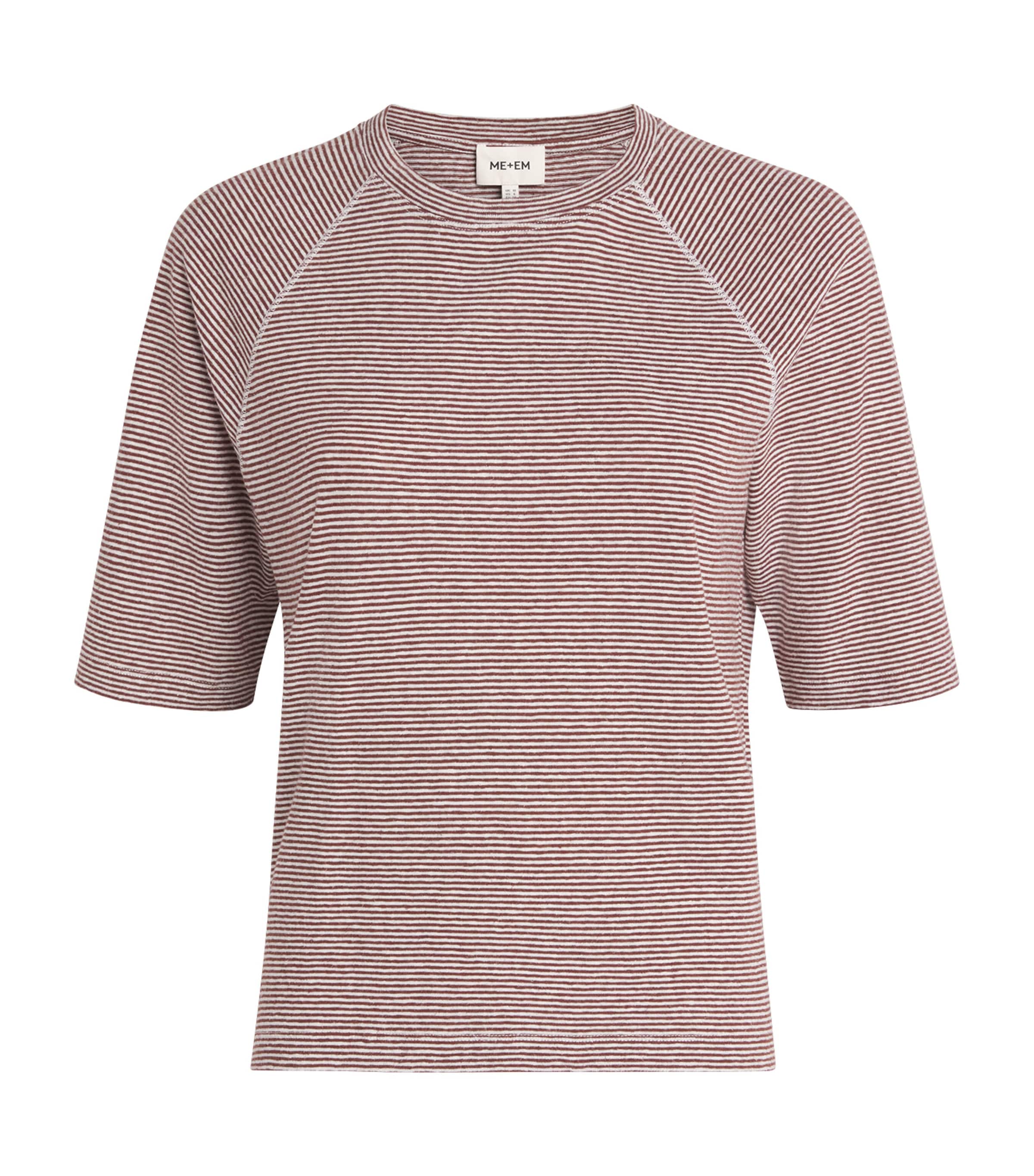 Hemp-Cotton Striped T-Shirt