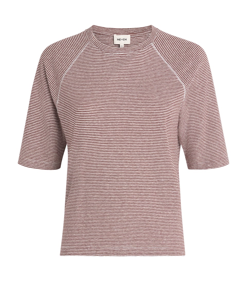 Hemp-Cotton Striped T-Shirt