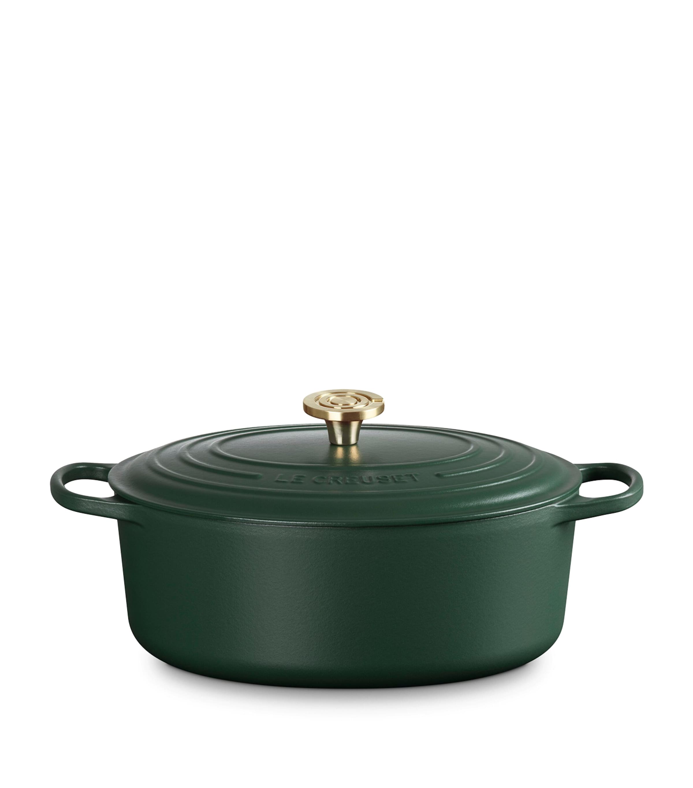 Le Creuset Cast Iron Oval Casserole Dish (31cm) Green
