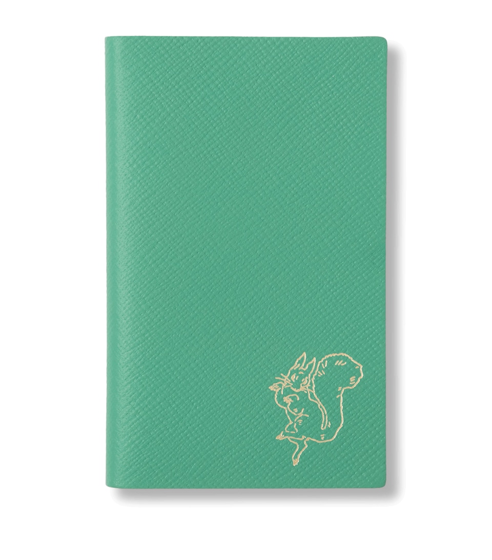 Smythson x Peter Rabbit Panama Leather Notebook Sherbet