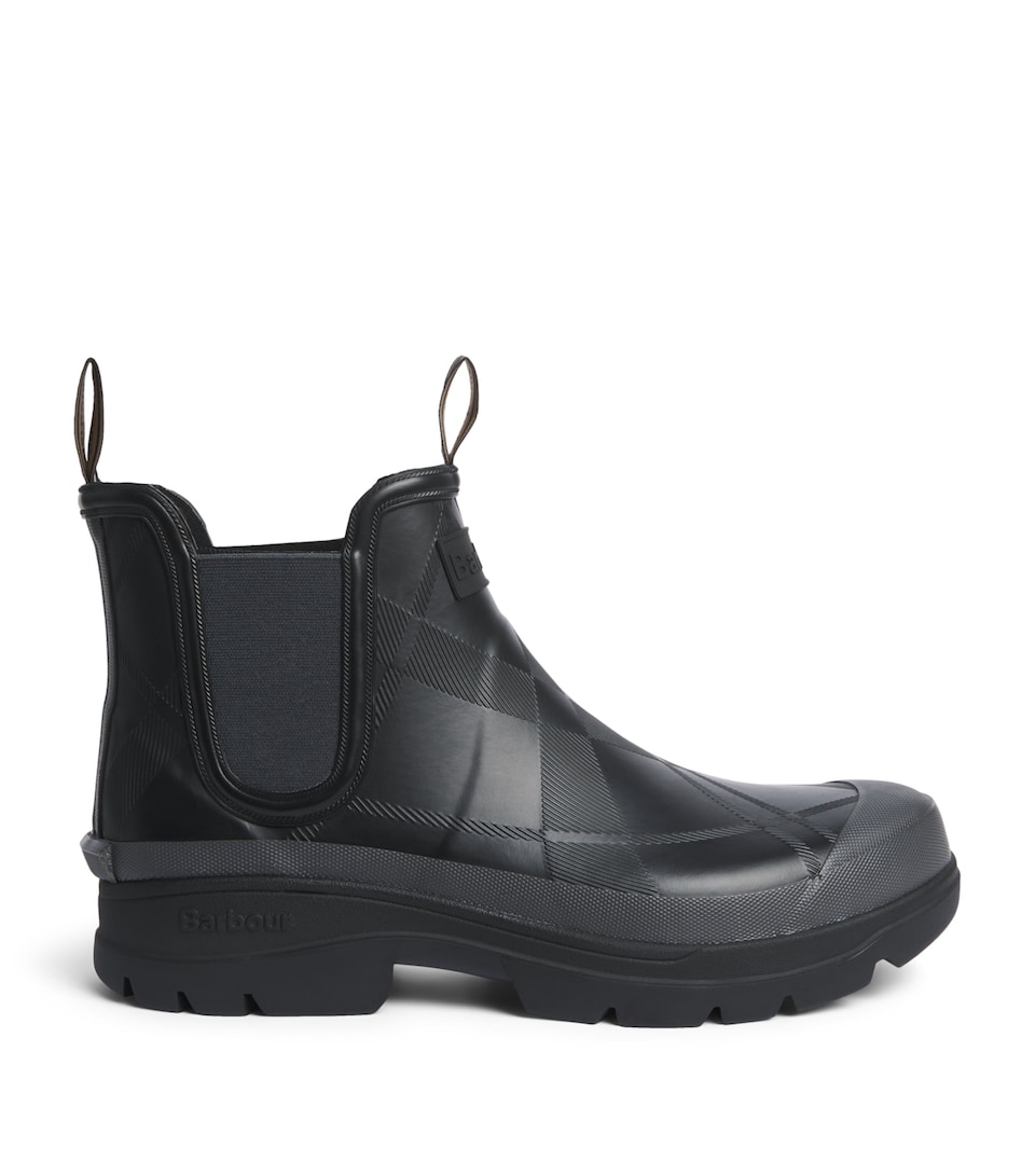 Barbour Breacon Chelsea Ankle Wellington Boots Black/dark Grey