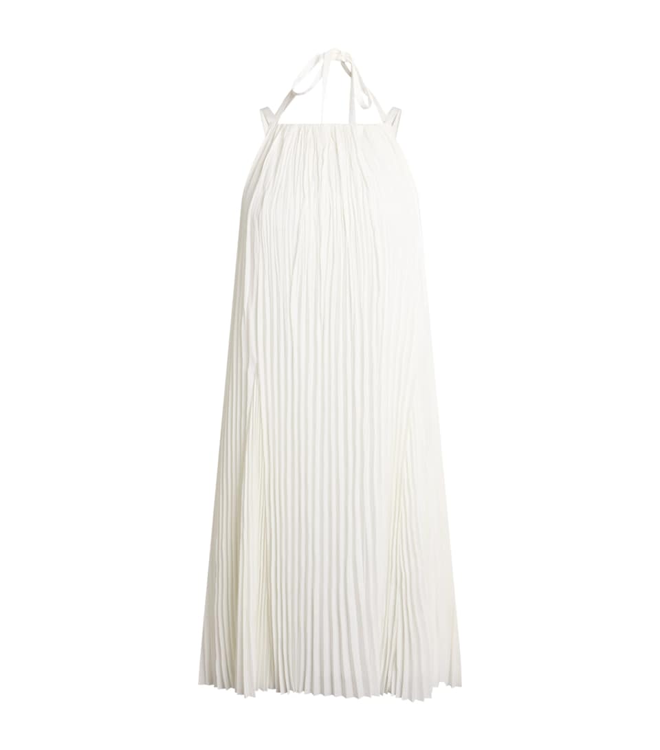 Pleated Midi Dress