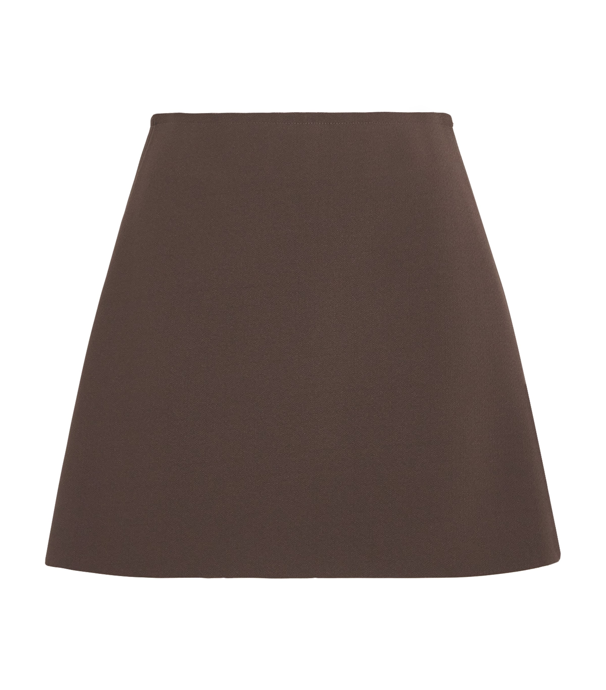 Birrot Womens Lay 3 A-Line Mini Skirt Cocoa Brown