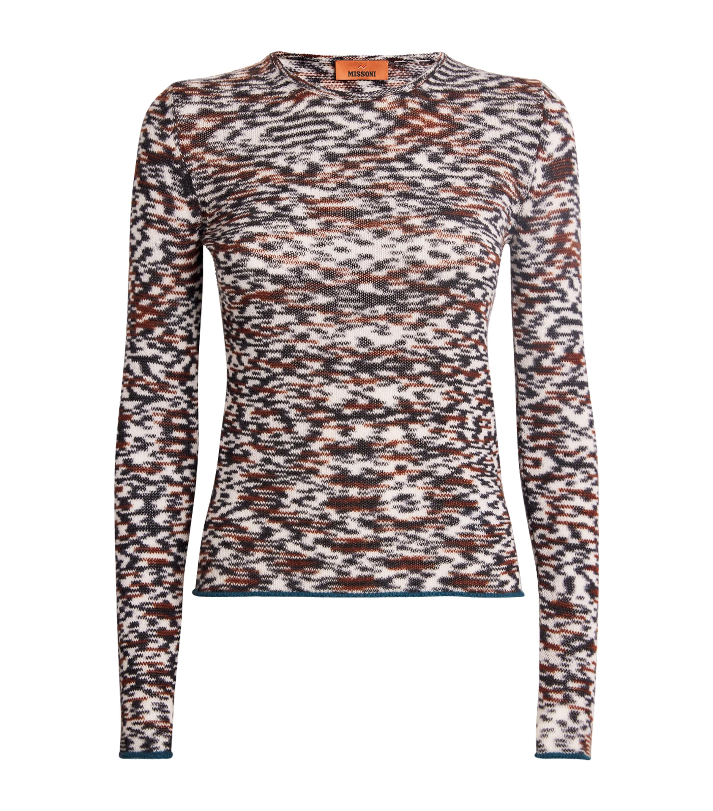 Cashmere-Wool Jacquard Sweater