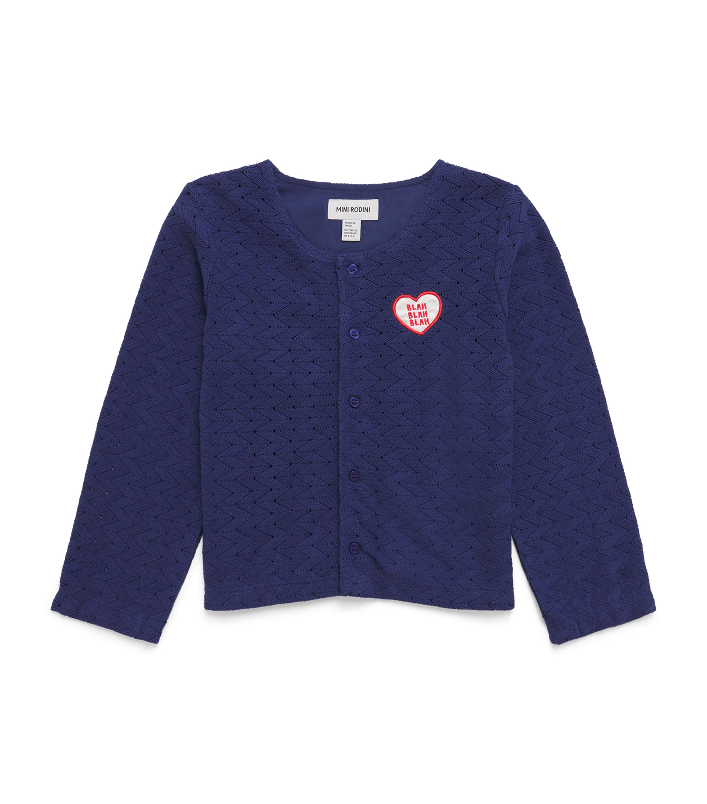 Mini Rodini Organic Cotton Lace Cardigan (3-11 Years)