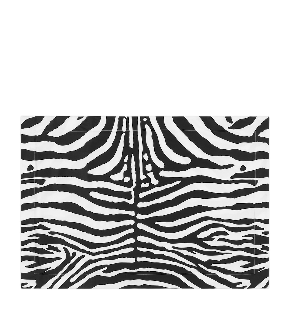 Set of 2 Cotton Zebra Pillowcases (60cm x 90cm)