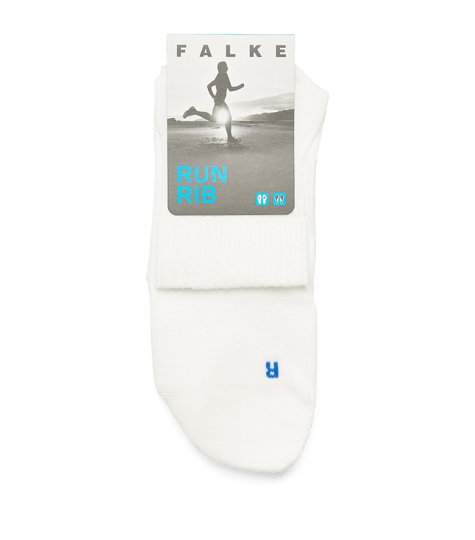 Falke Mens Run Rib Socks White
