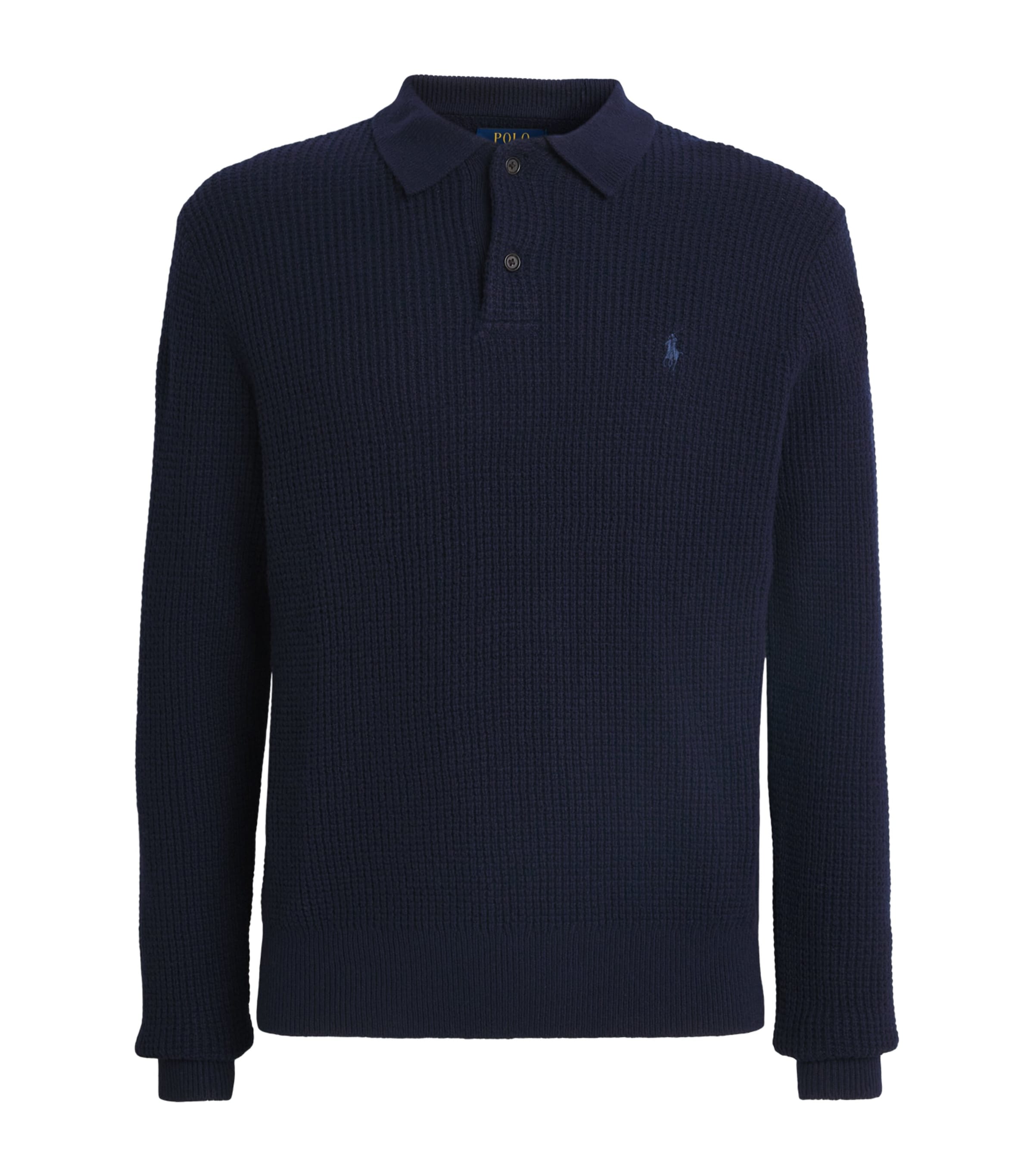 Wool-Cotton Polo Sweater