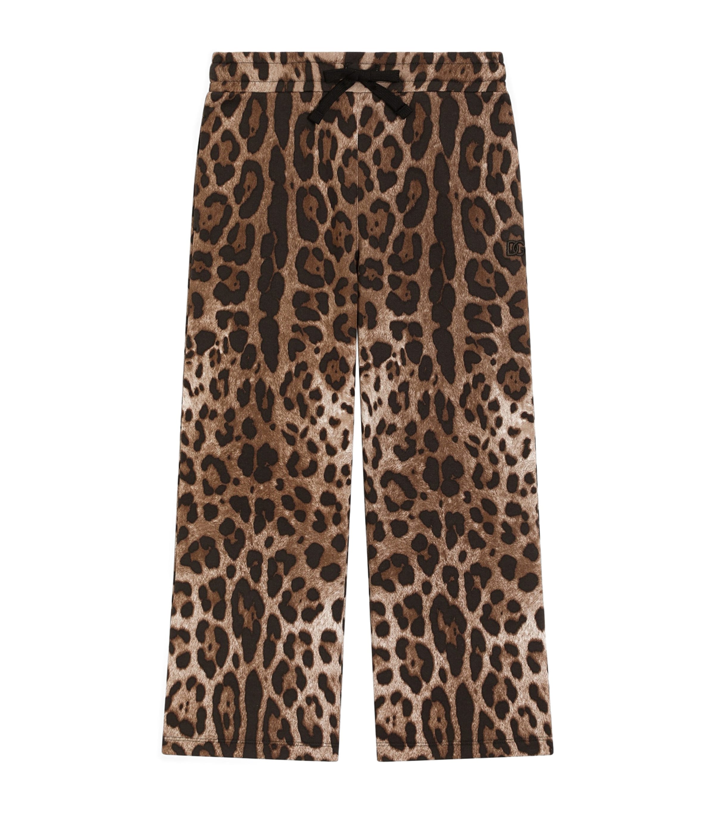 Dolce&Gabbana Kids Leopard Wide-Leg Trousers (8-12+ Years) Leo New