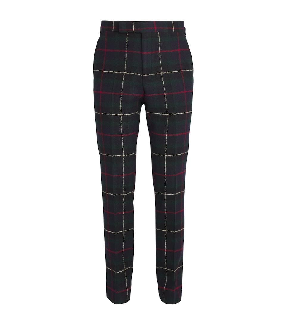Polo Ralph Lauren Mens Wool Tartan Tailored Trousers