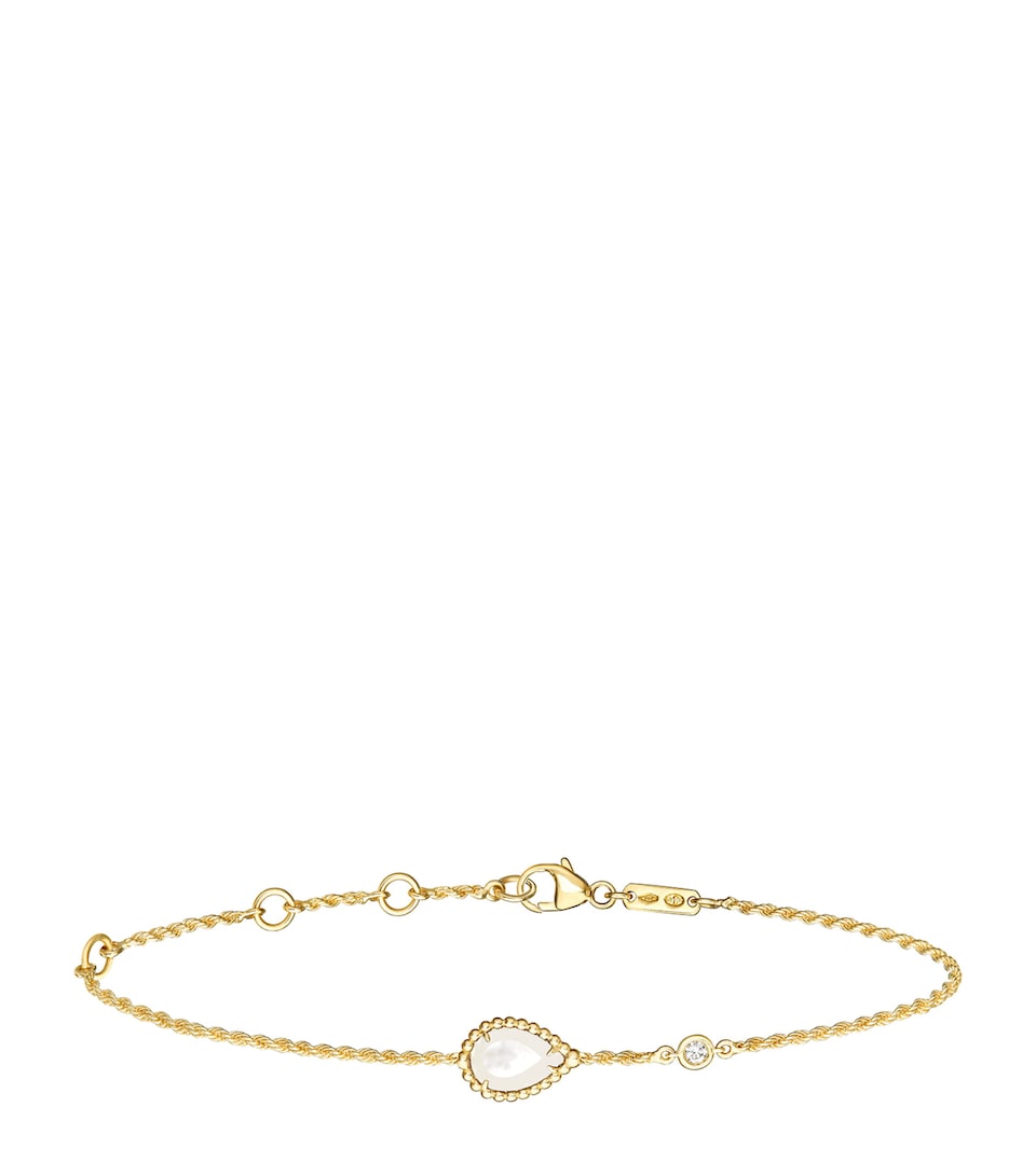 Yellow Gold, Diamond and Mother-of-Pearl Serpent Bohème Bracelet