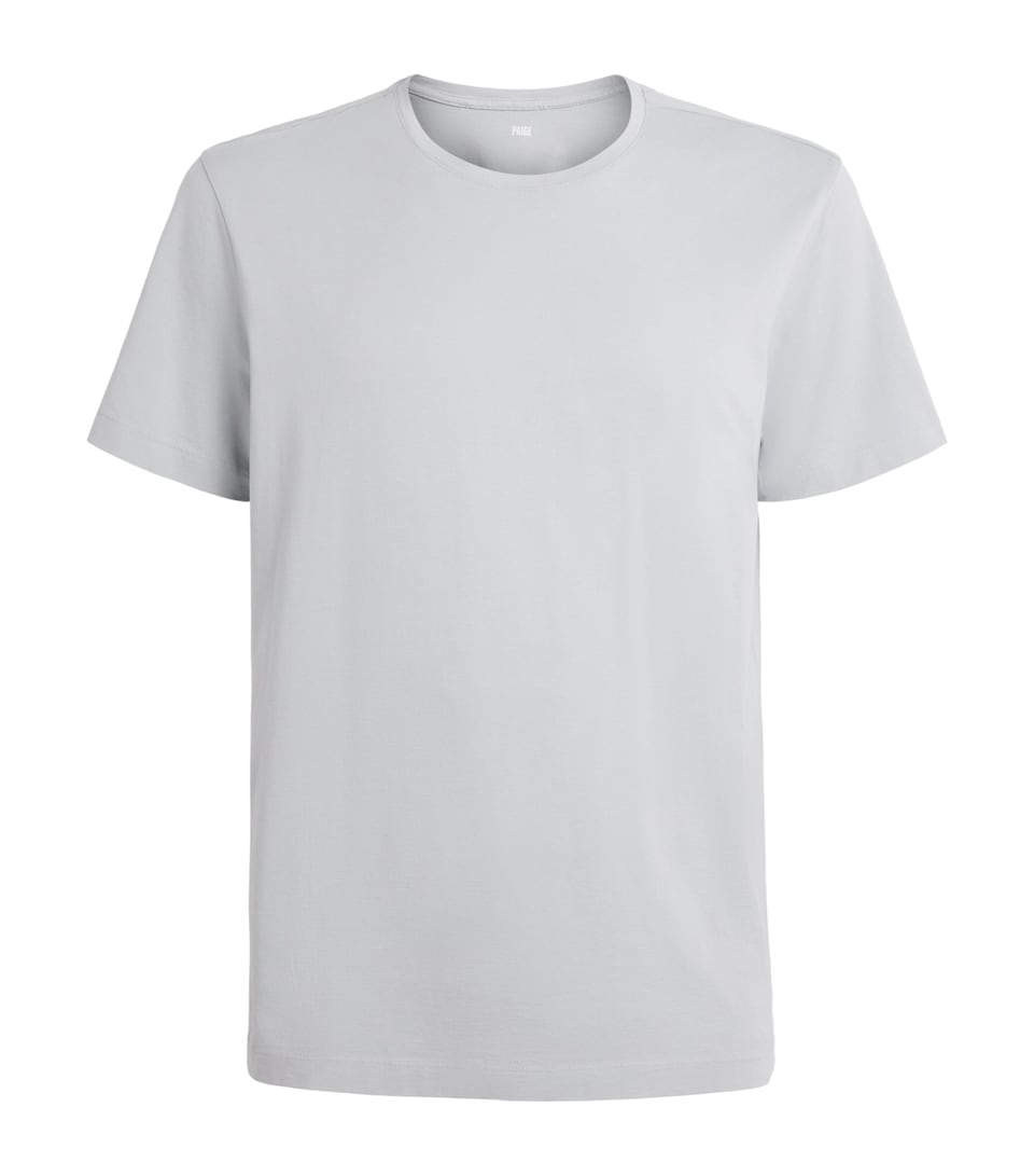 PAIGE Mens Pima Cotton Sorden T-Shirt Bristol Blue