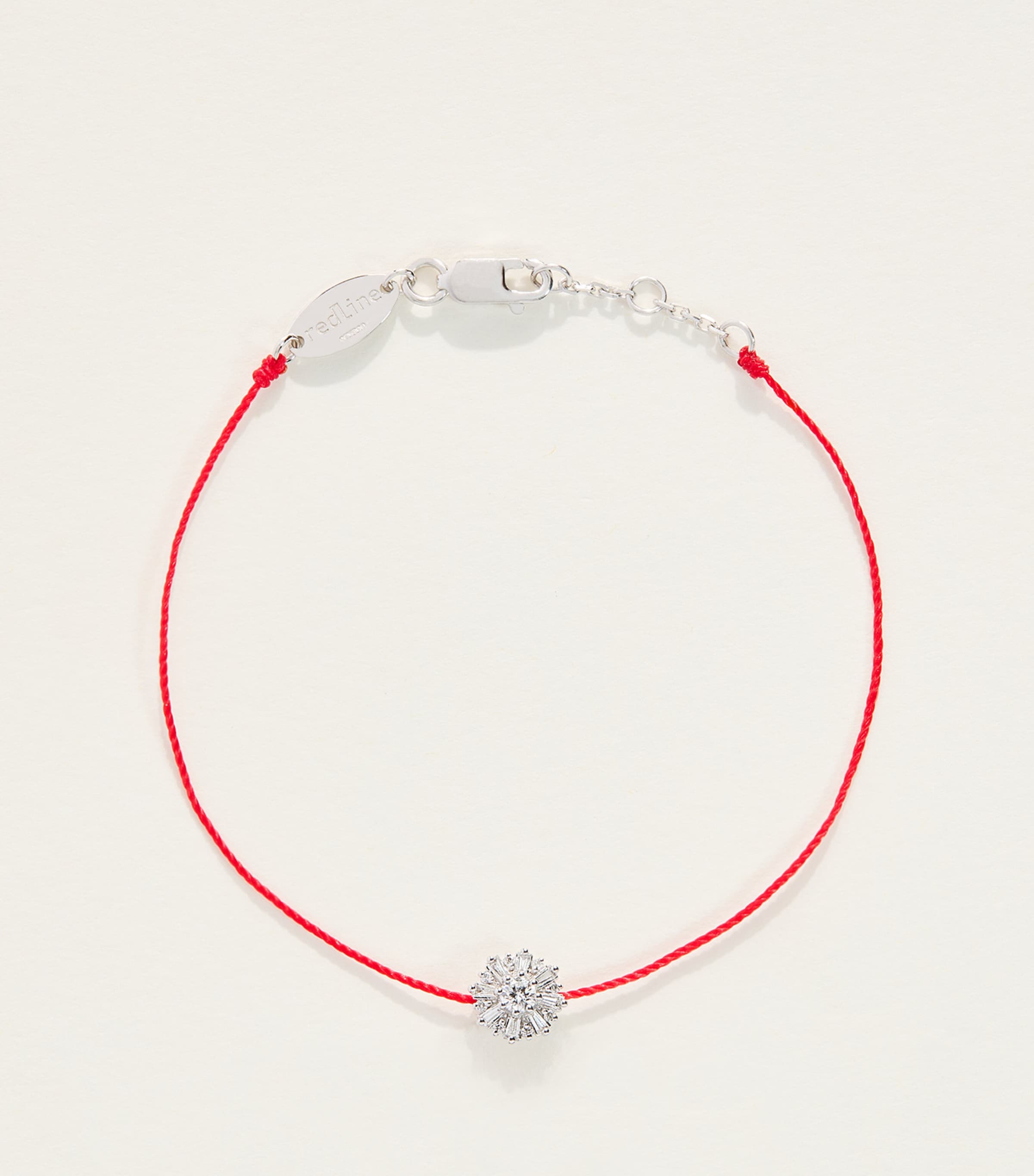 Redline White Gold and Diamond Sol Soleil Bracelet Red