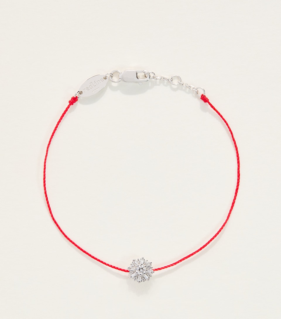Redline White Gold and Diamond Sol Soleil Bracelet Red