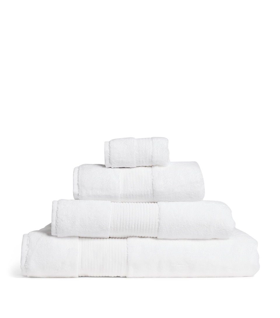 Harrods of London Organic Cotton Hand Towel (50cm x 100cm) White
