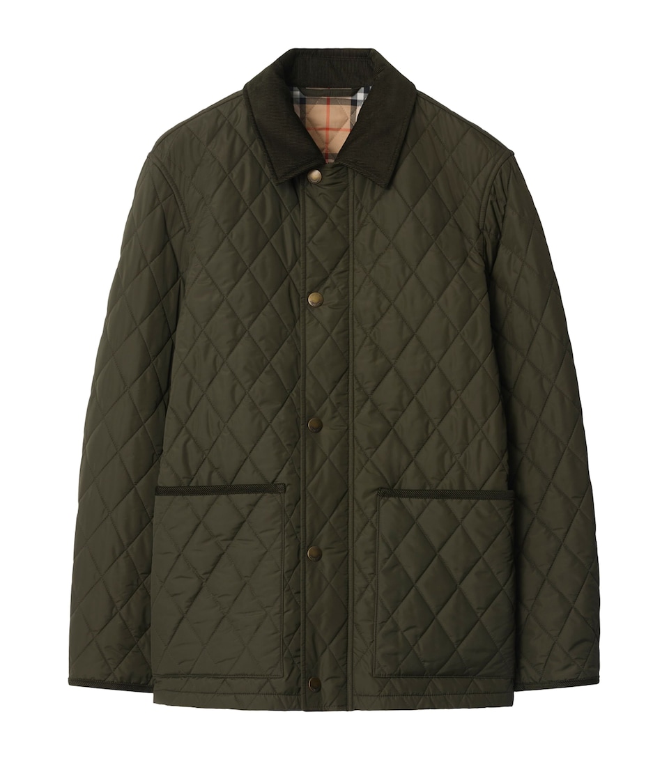 Burberry Mens Quilted Barn Jacket Shale