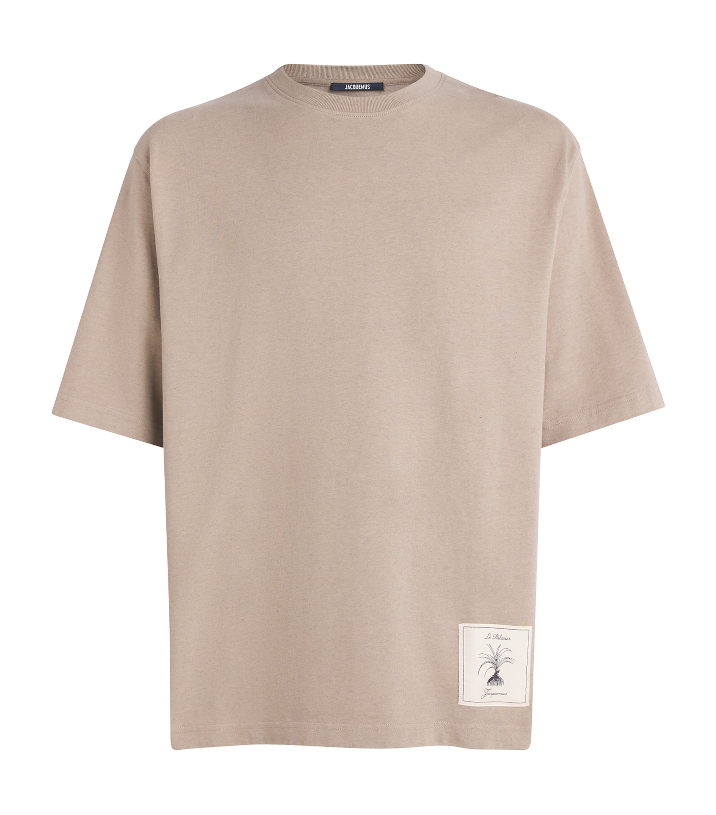 Jacquemus Mens Cotton Torneo T-Shirt Beige