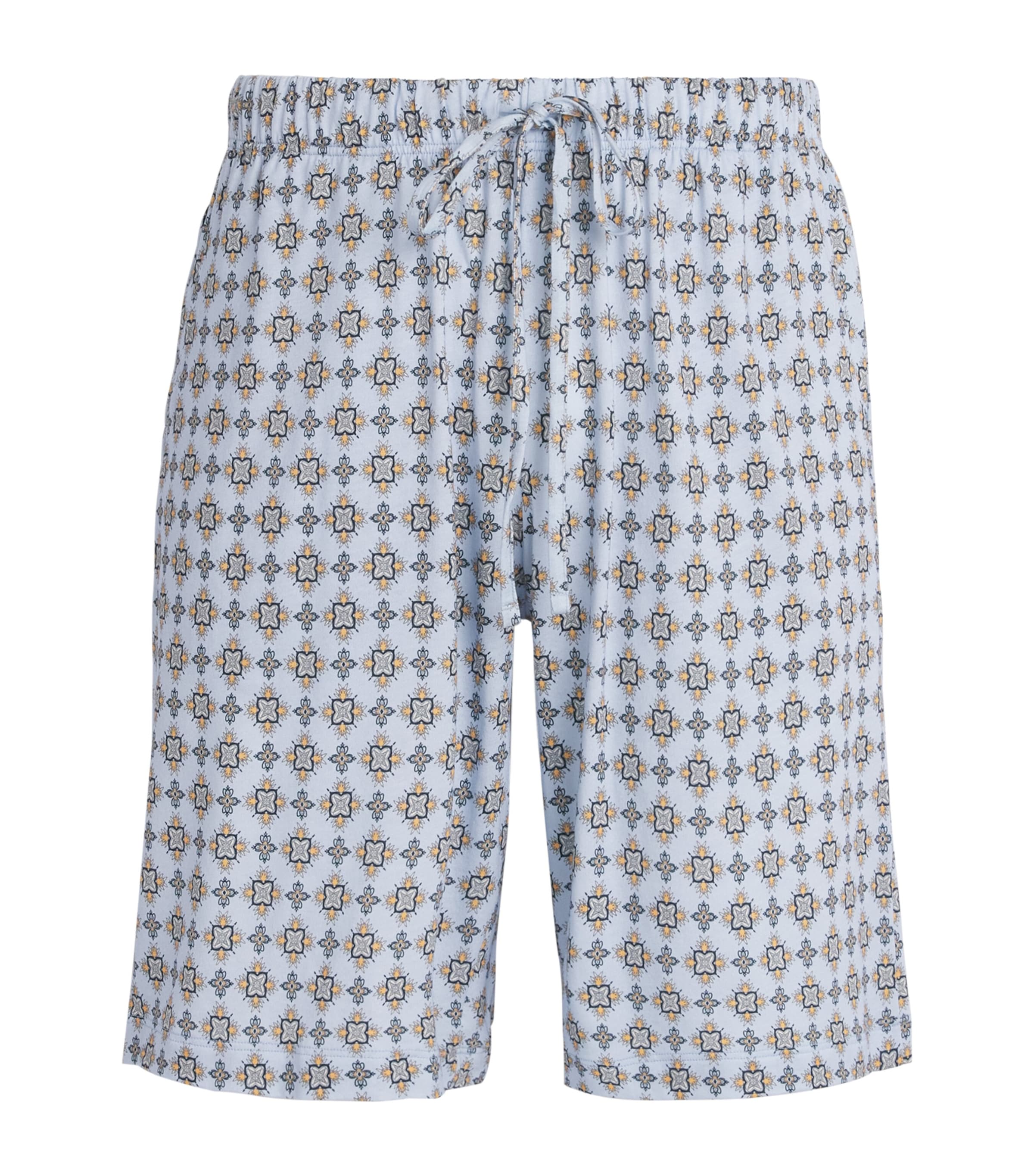 Hanro Mens Cotton Night & Day Shorts Pumpkin Ornamnt