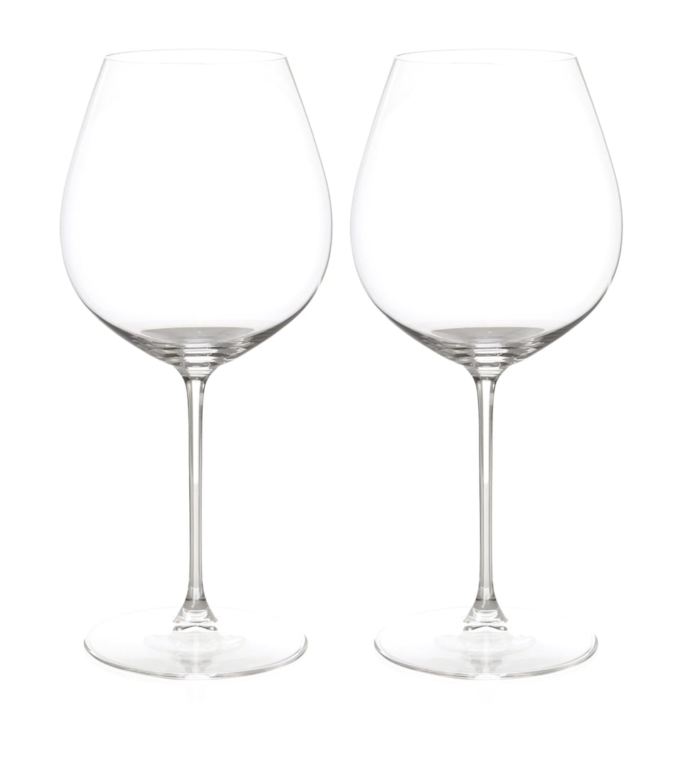 Riedel Set of 2 Veritas Old World Pinot Noir Glasses Clear