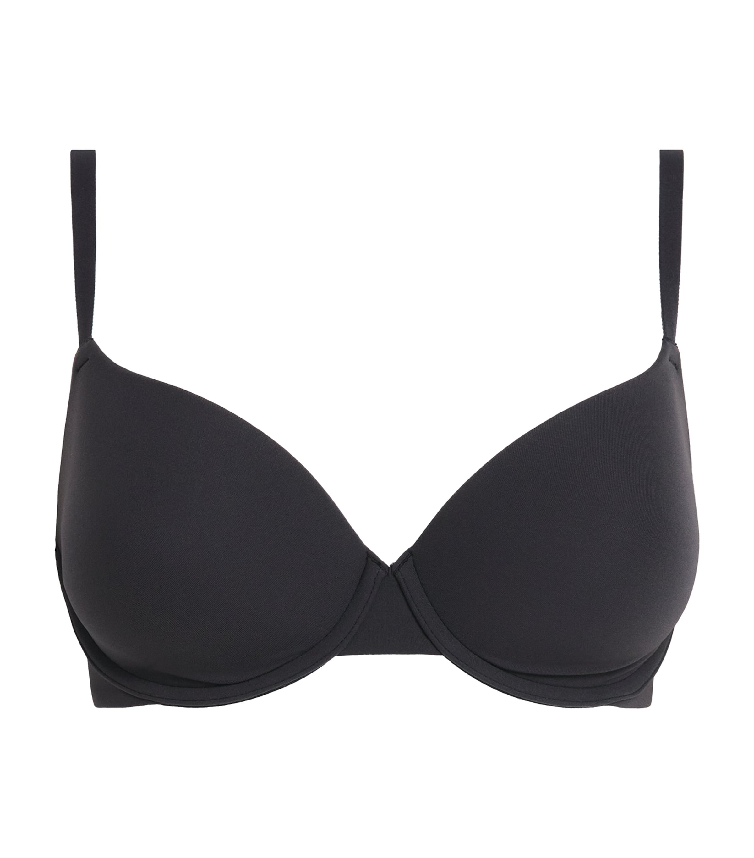 Skims Womens Fits Everybody Push-Up Demi Bra Onyx