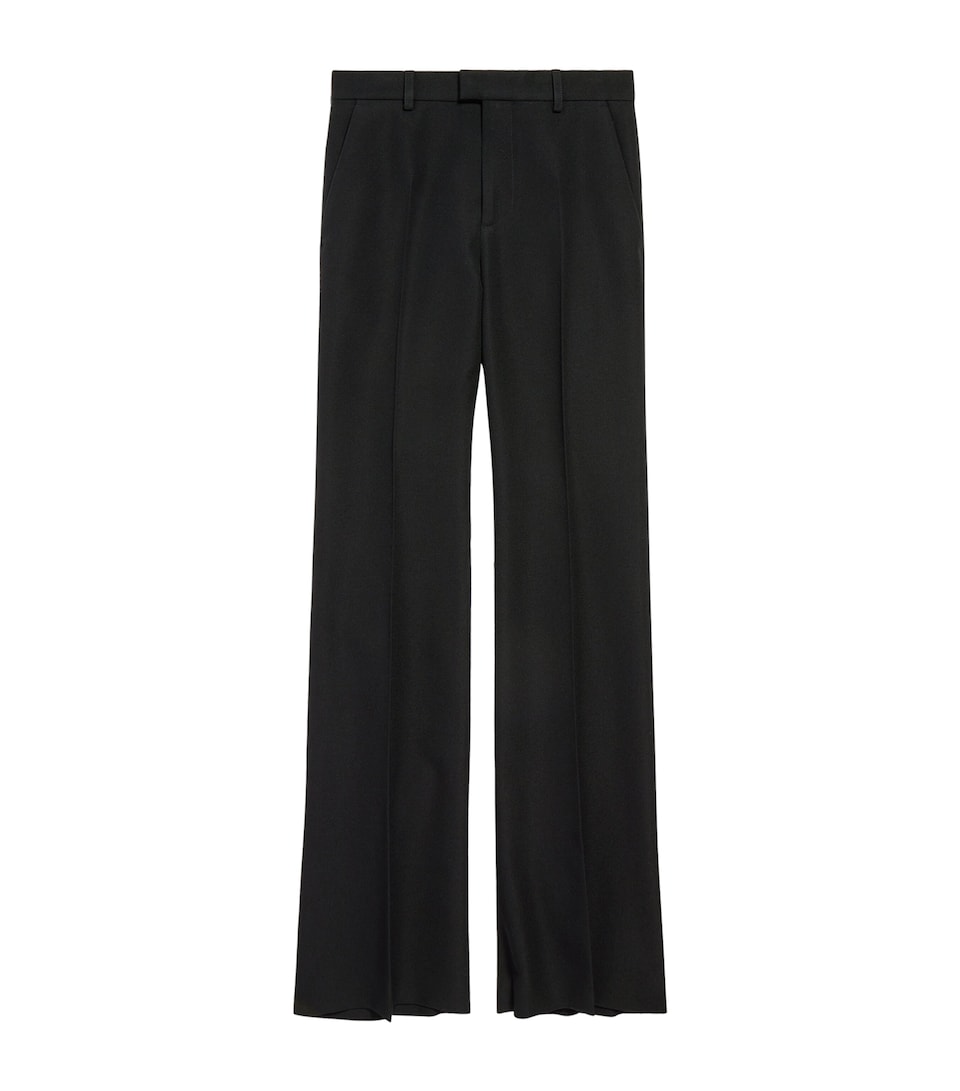 Wool Flared Trousers