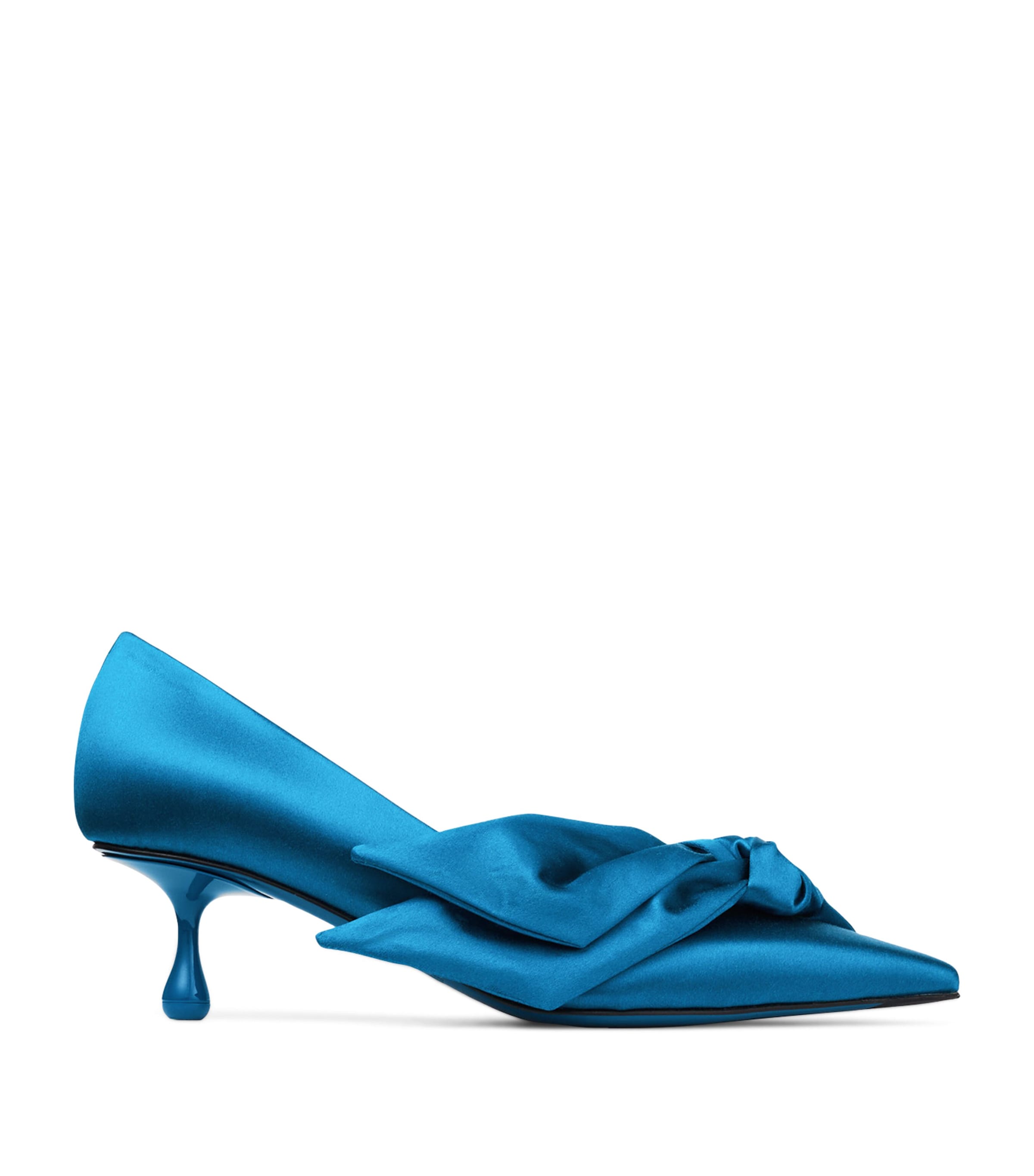 Jimmy Choo Issy 50 Satin Pumps Lagoon