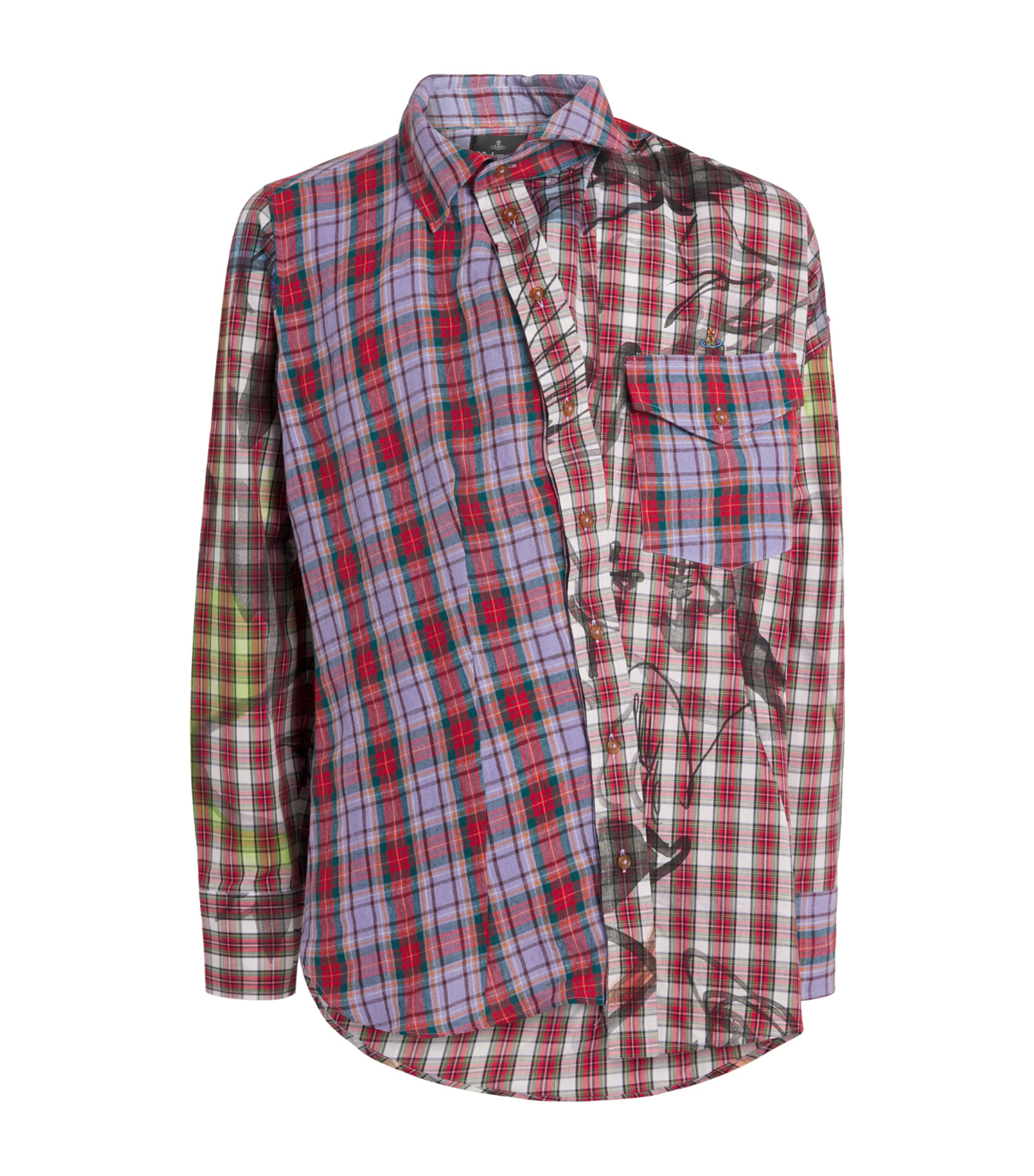 Cotton-Linen Check Chaos Shirt