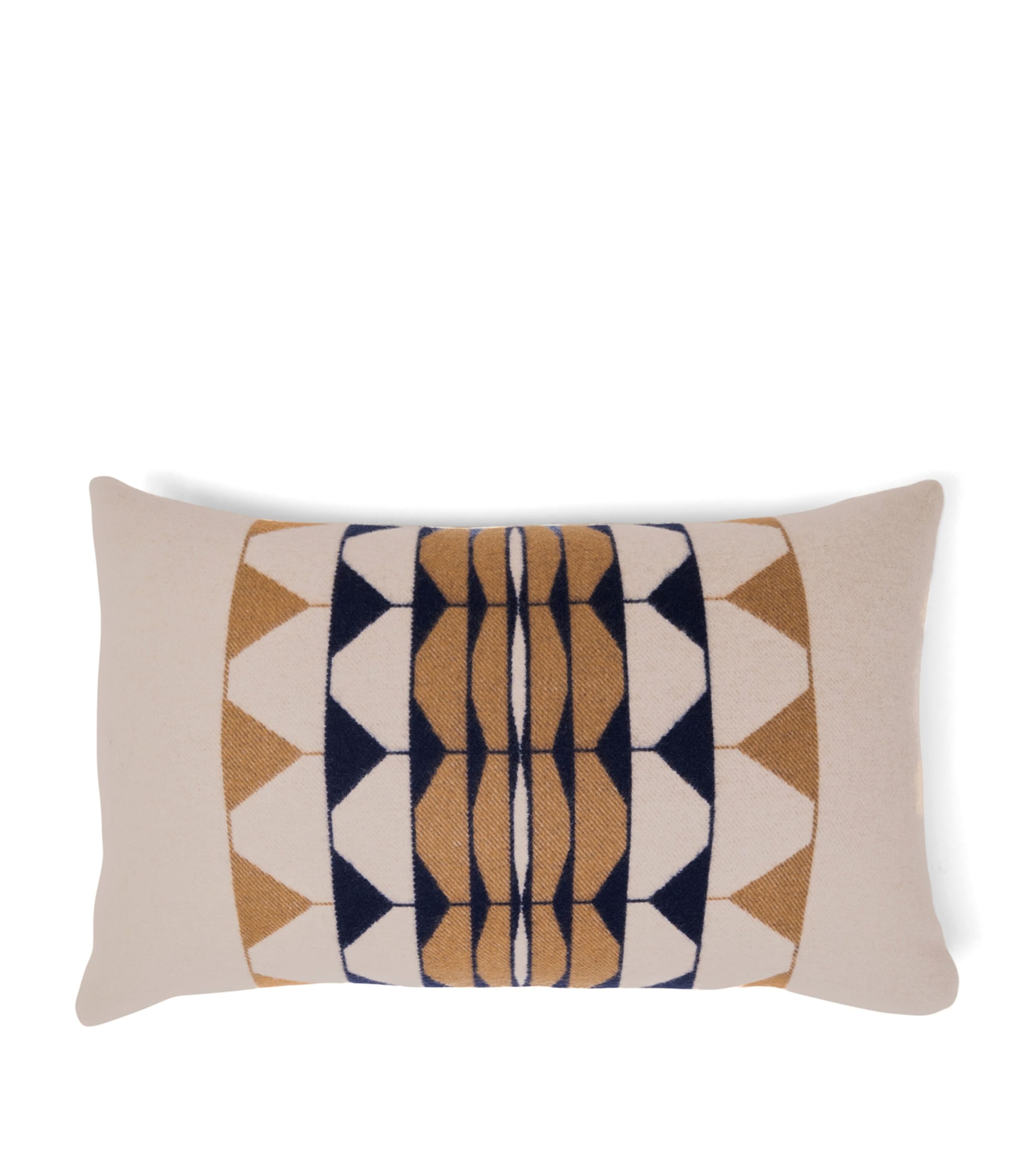 Frette Wool-Cashmere Deco 002 Cushion (40cm x 60cm) Cream/blue