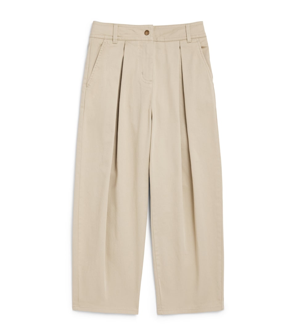 Moncler Enfant Stretch-Cotton Pleated Trousers (4-6 Years)
