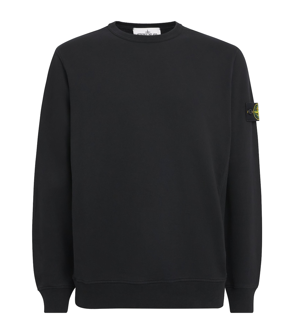 Stone Island Mens Cotton Compass Sweatshirt