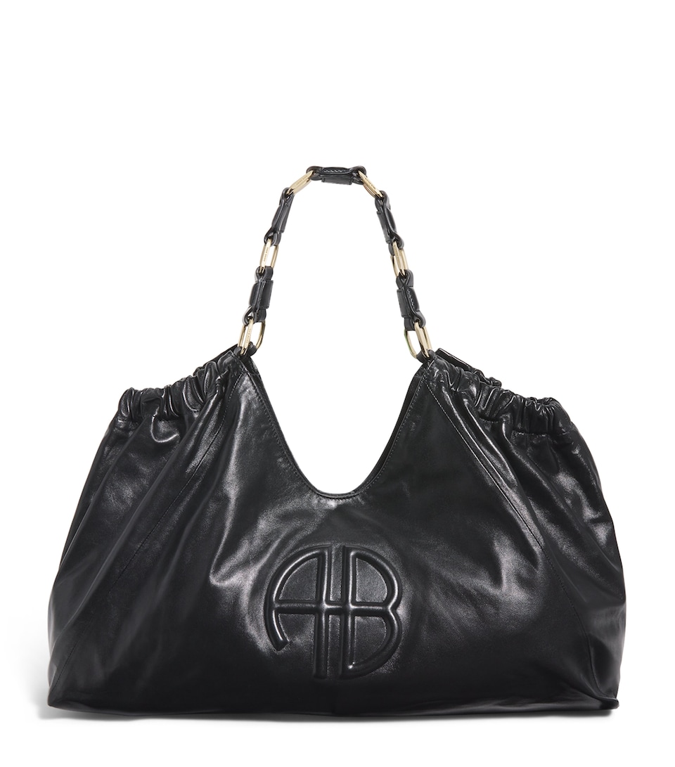 ANINE BING Leather Kate Tote Bag Black