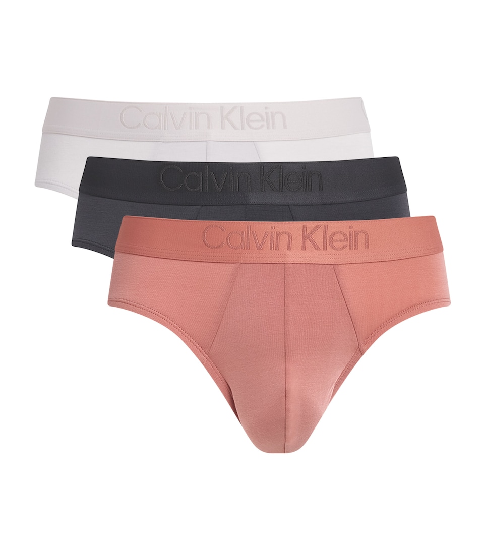 Calvin Klein Mens CK Black Hip Briefs (Pack of 3) Uyq Multi