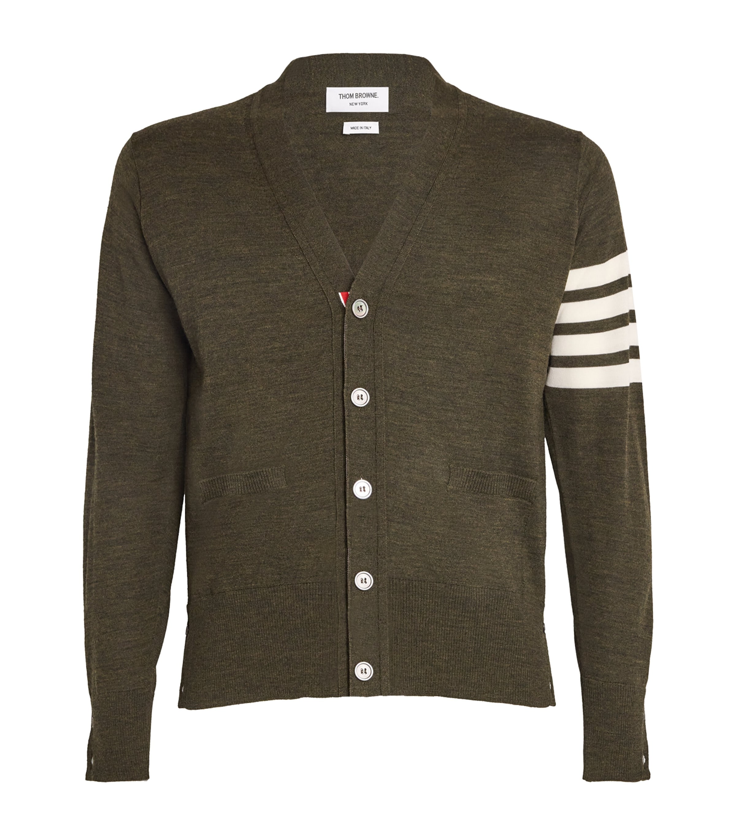 【関税込み】thom browne Merino wool cardigan Fine Merino Wool 4 Bar Relaxed Fit Cardigan | Thom Browne