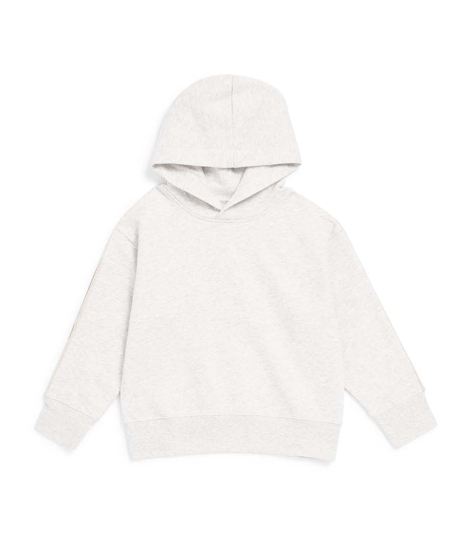 Palm Angels Kids Cotton Logo Hoodie (4-12+ Years) Gri Mel/mel Gry