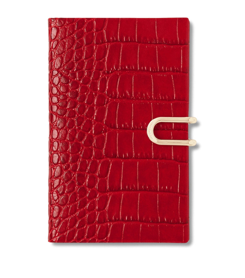 Smythson Leather Mara A6 2026 Mid-Year Diary Red