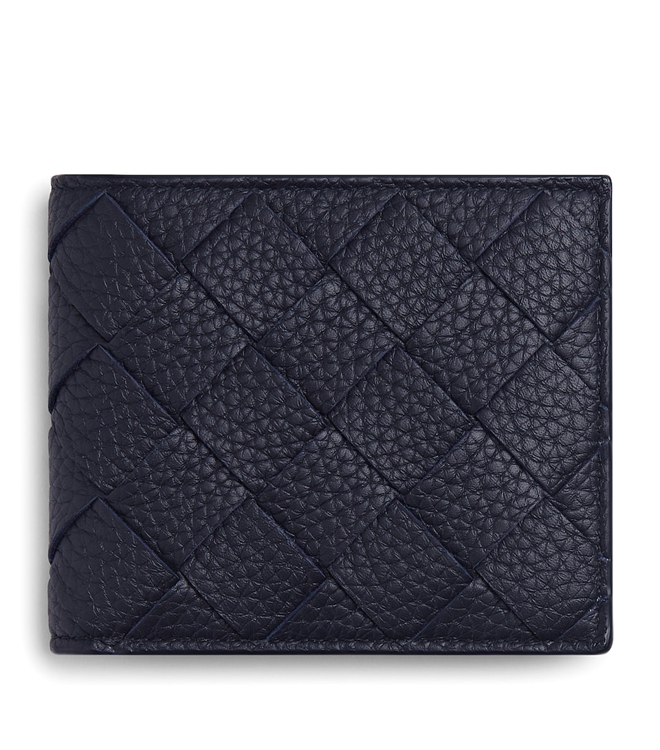 Leather Intrecciato Bifold Wallet