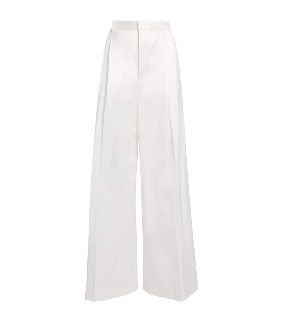 Wide-Leg Tailored Trousers