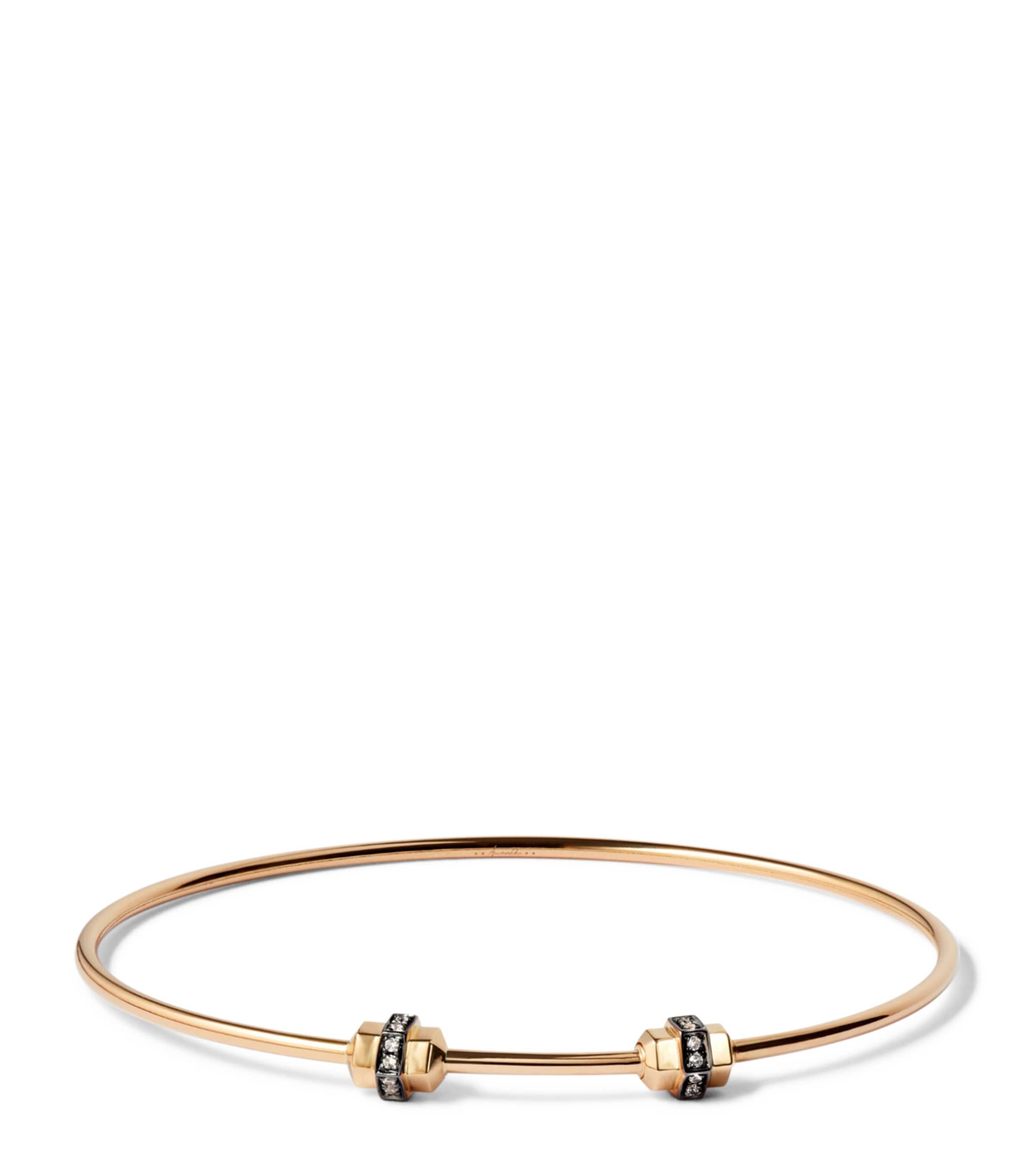 Annoushka Small-Medium Yellow Gold and Sapphire Mythology Bangle Yellow Gold