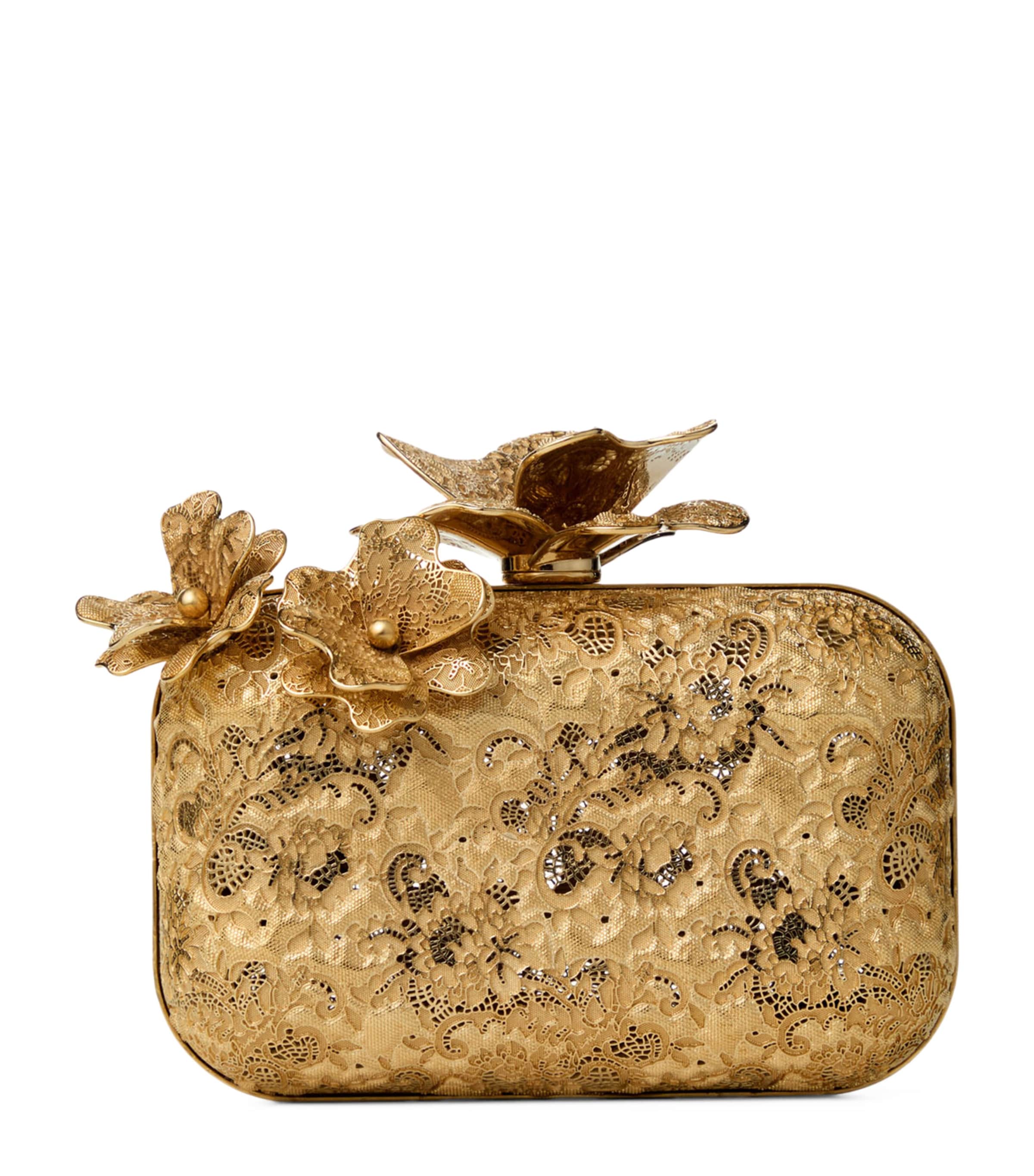 Cloud Metal Lace Clutch Bag