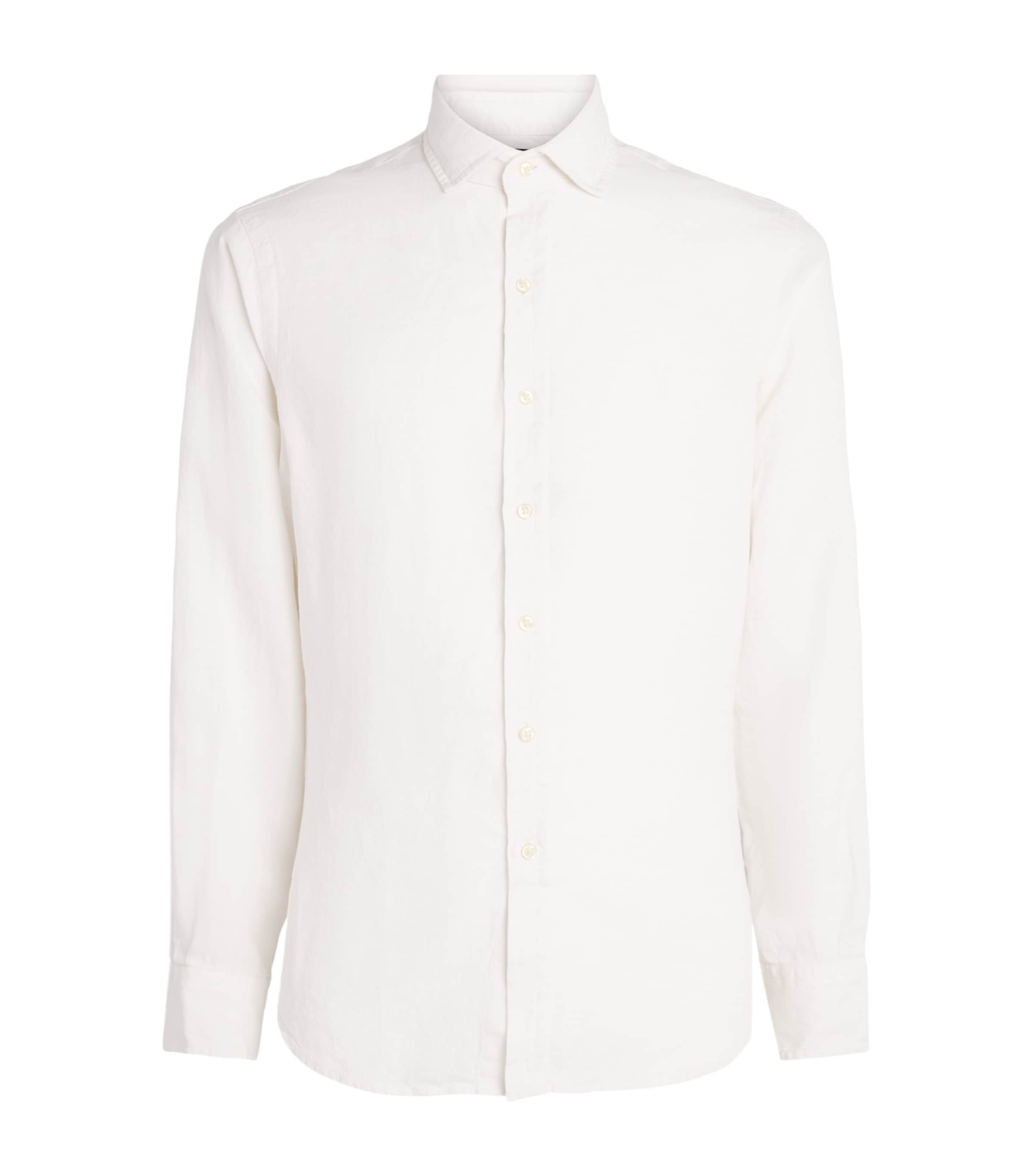 Polo Ralph Lauren Mens Linen Polo Pony Shirt Deckwash White