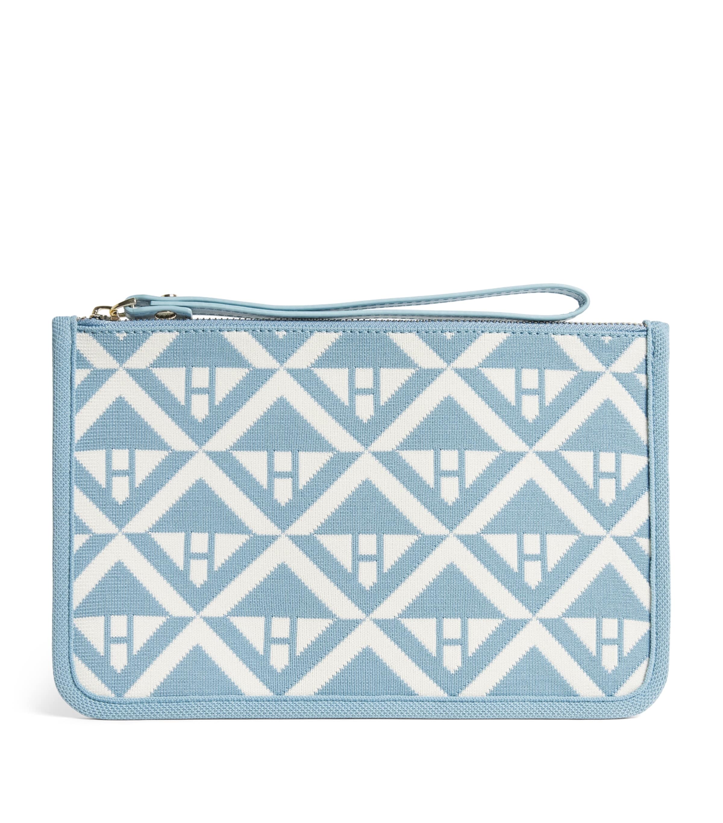 Harrods Geometric Jacquard Wash Bag Multi Print