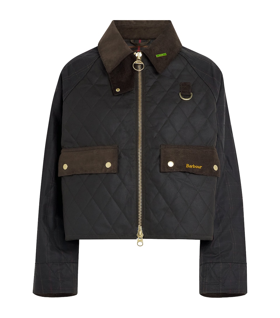 Barbour Womens Quilted Reimagined Icons Jacket Olive/classic