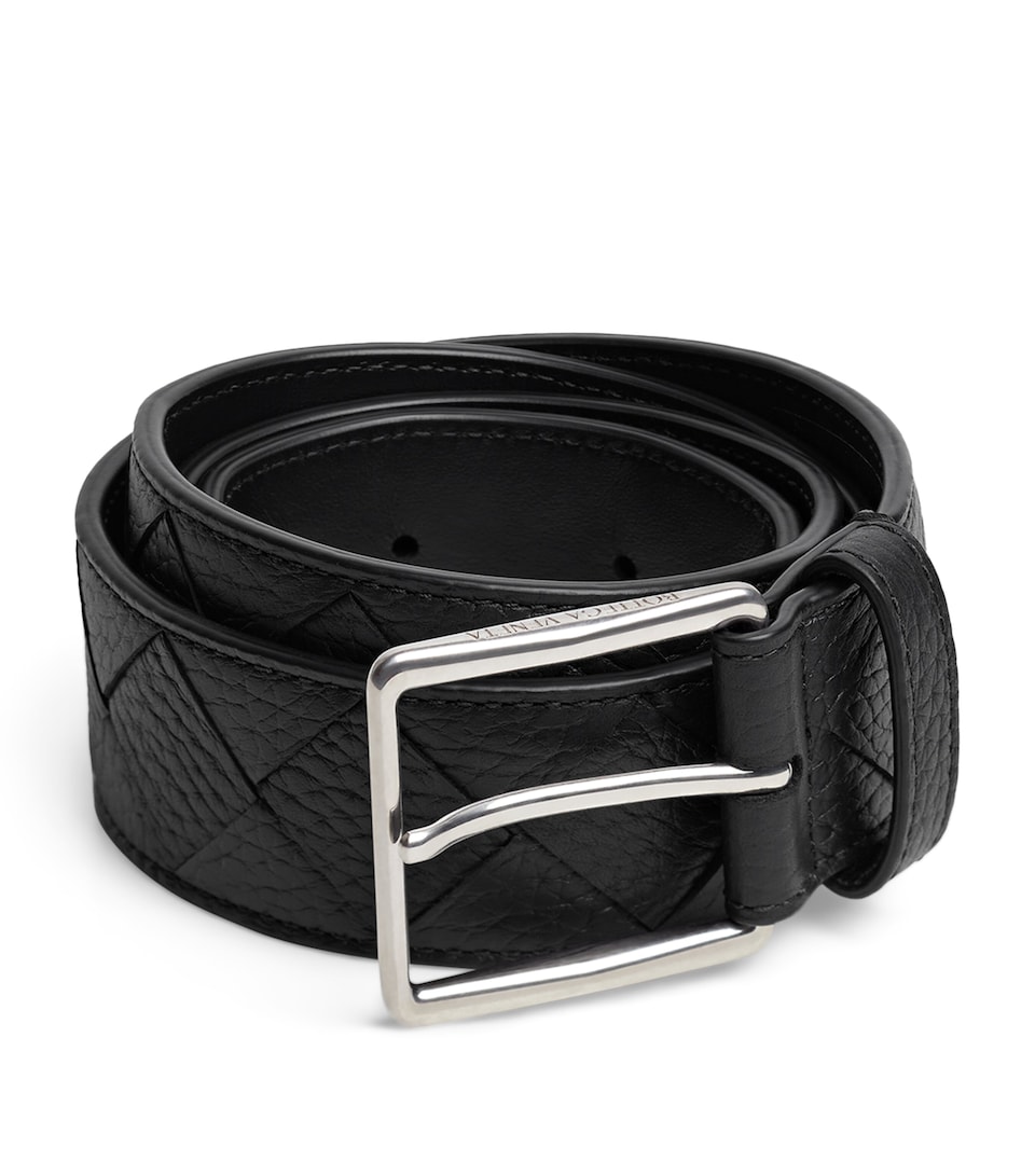 Leather Intrecciato Belt