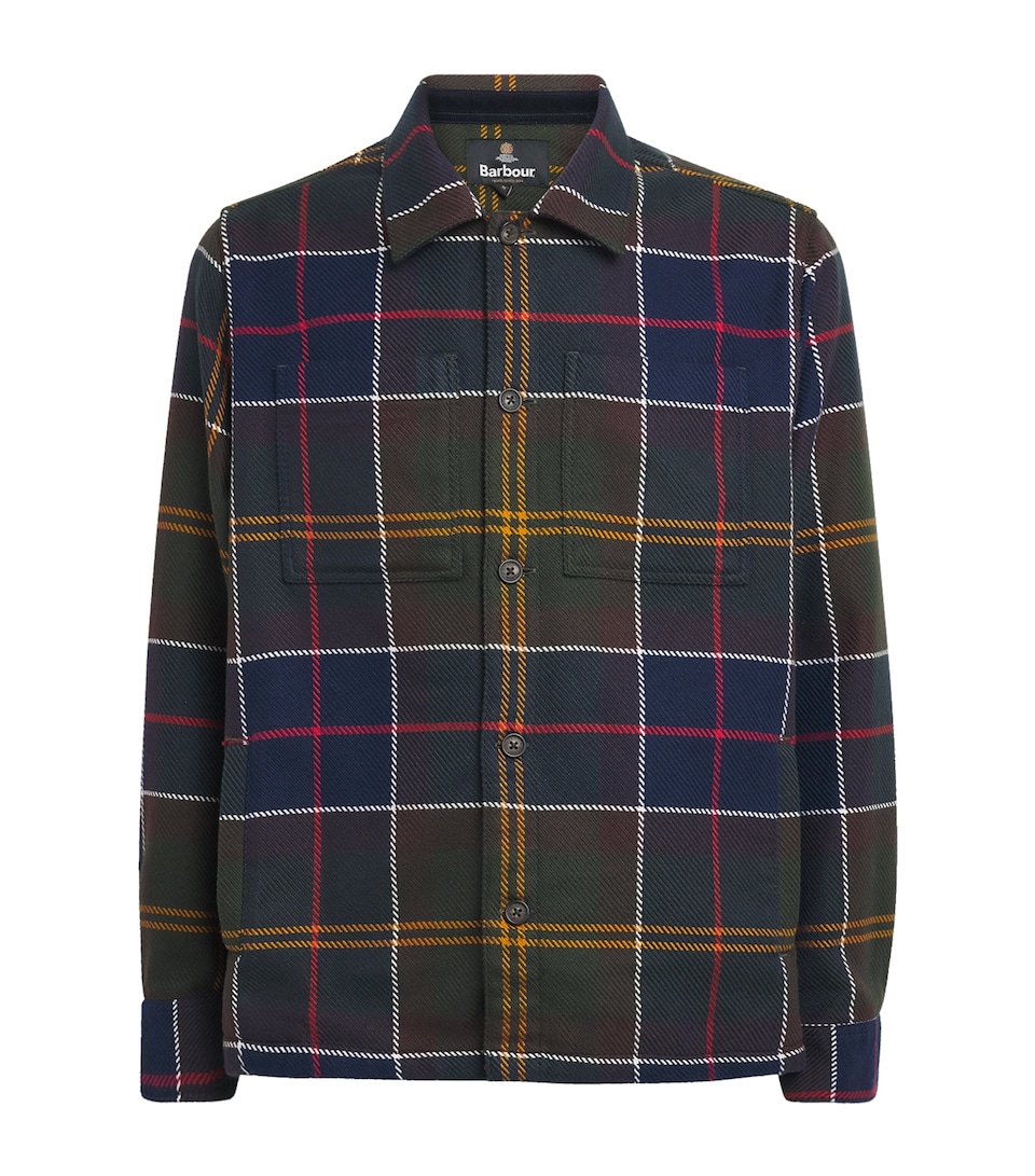 Barbour Mens Cotton Oversized Tartan Overshirt Classic Tartan
