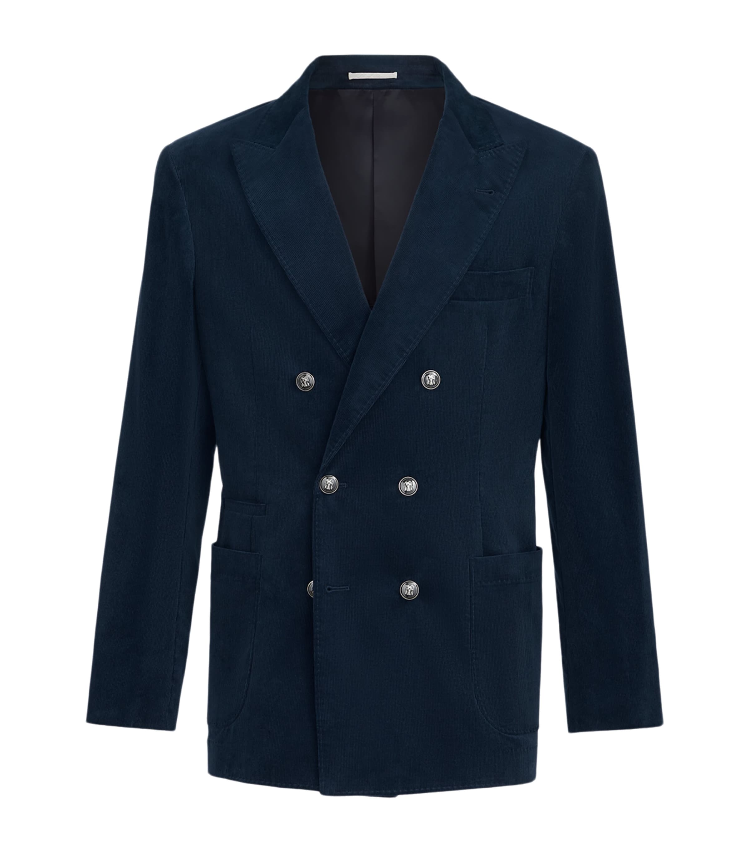 Brunello Cucinelli Mens Sea Island Cotton One-and-a-Half-Breasted Blazer